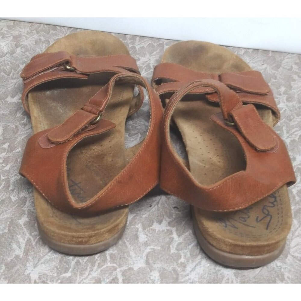 Natural Soul Sandals Adrian All-Thru Comfort 8.5M Slingback brown/caramel color - Picture 4 of 10